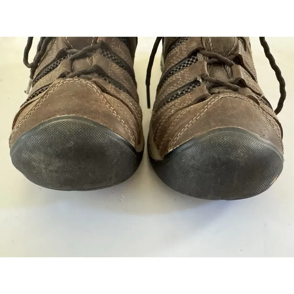 Keen Utility Flint II Soft Toe Work Shoes Mens 8 D Brown Slip Resistant EH